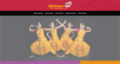 Desktop Screenshot of abhinaya.org